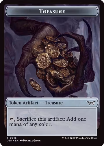 Treasure // Copy Double-Sided Token (15 // 1), Duskmourn: House of Horror — Magic card price