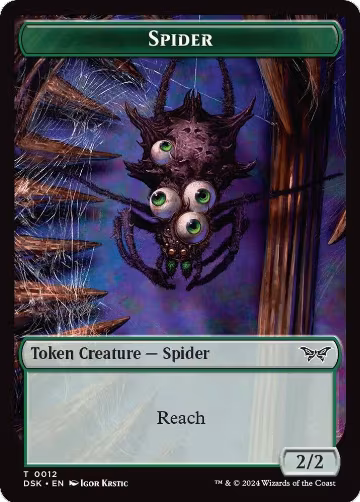 Spider Token (12), Duskmourn: House of Horror — Magic card price