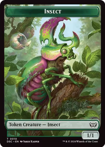 Insect (0010) // Manifest Double-Sided Token (10 // 18), Commander: Duskmourn: House of Horror — Magic card price
