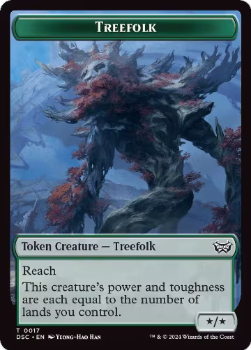 Treefolk // Spider Double-Sided Token (17 // 16), Commander: Duskmourn: House of Horror — Magic card price