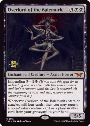 Overlord of the Balemurk (113), Prerelease Cards — Magic card price
