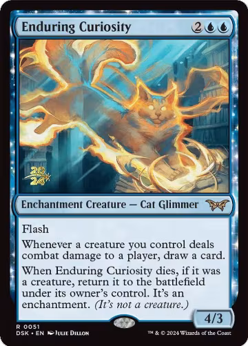 Enduring Curiosity (51), Prerelease Cards — Magic card price