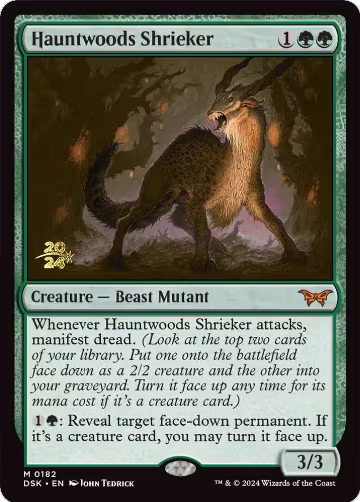 Hauntwoods Shrieker (182), Prerelease Cards — Magic card price