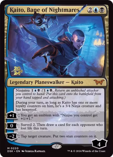 Kaito, Bane of Nightmares (220), Prerelease Cards — Magic card price