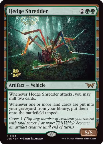 Hedge Shredder (183), Prerelease Cards — Magic card price