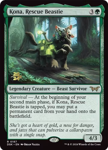 Kona, Rescue Beastie (0187) (187), Prerelease Cards — Magic card price