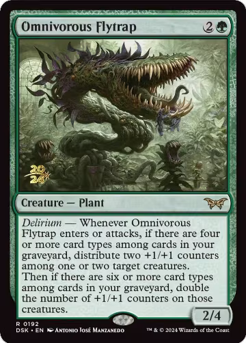 Omnivorous Flytrap (192), Prerelease Cards — Magic card price
