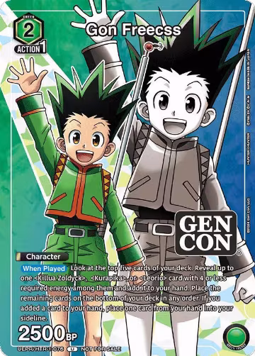 Gon Freecss (Gen Con 2024 Promo) (UEPR/HTR-1-076), Union Arena Promotion Cards — Union Arena card price