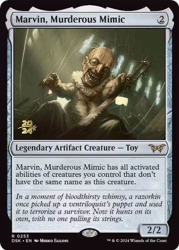 Marvin, Murderous Mimic (253), Prerelease Cards — Magic card price