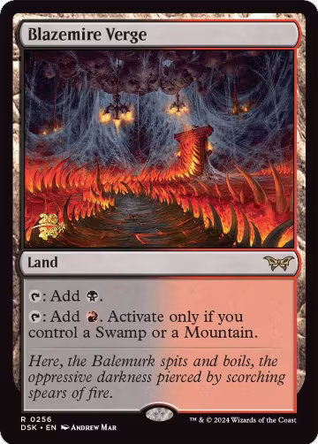 Blazemire Verge (256), Prerelease Cards — Magic card price
