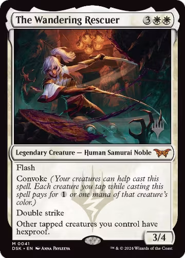 The Wandering Rescuer (41), Promo Pack: Duskmourn: House of Horror — Magic card price