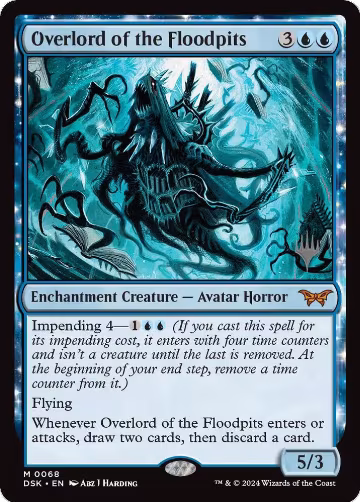 Overlord of the Floodpits (68), Promo Pack: Duskmourn: House of Horror — Magic card price