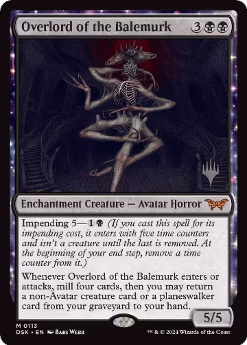 Overlord of the Balemurk (113), Promo Pack: Duskmourn: House of Horror — Magic card price