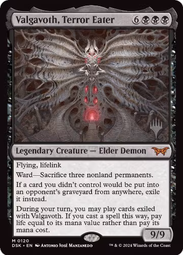 Valgavoth, Terror Eater (120), Promo Pack: Duskmourn: House of Horror — Magic card price