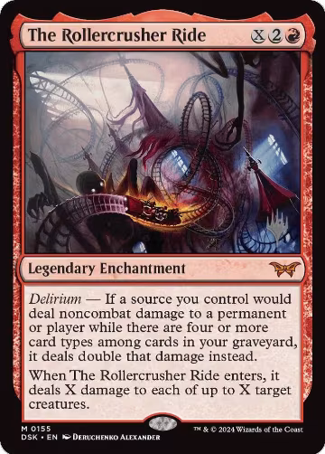 The Rollercrusher Ride (0155) (155), Promo Pack: Duskmourn: House of Horror — Magic card price