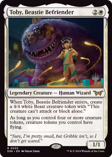 Toby, Beastie Befriender (35), Promo Pack: Duskmourn: House of Horror — Magic card price