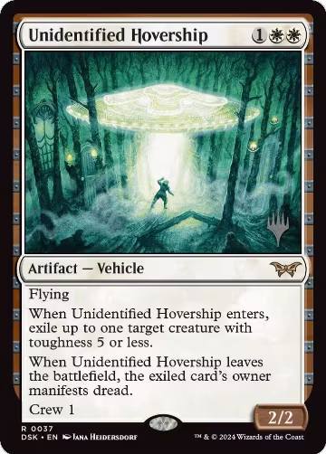 Unidentified Hovership (37), Promo Pack: Duskmourn: House of Horror — Magic card price