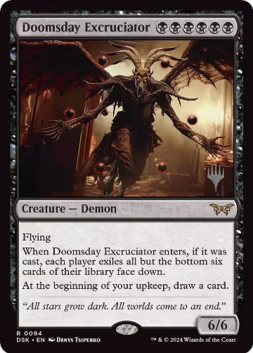 Doomsday Excruciator (94), Promo Pack: Duskmourn: House of Horror — Magic card price