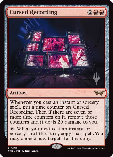 Cursed Recording (0131) (131), Promo Pack: Duskmourn: House of Horror — Magic card price