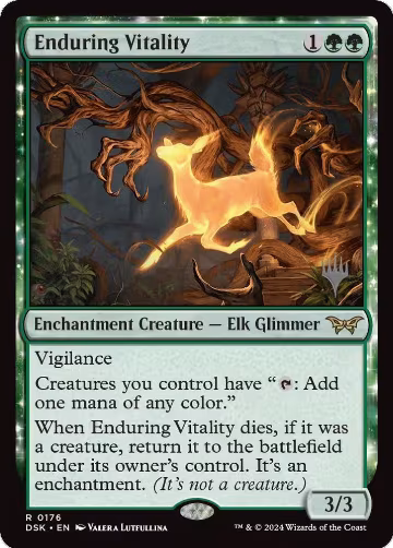 Enduring Vitality (176), Promo Pack: Duskmourn: House of Horror — Magic card price