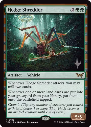 Hedge Shredder (183), Promo Pack: Duskmourn: House of Horror — Magic card price