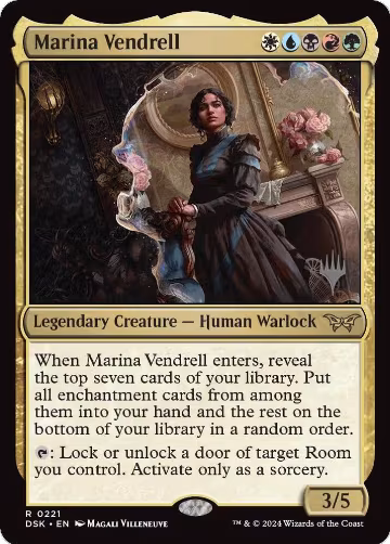 Marina Vendrell (221), Promo Pack: Duskmourn: House of Horror — Magic card price