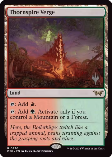 Thornspire Verge (270), Promo Pack: Duskmourn: House of Horror — Magic card price