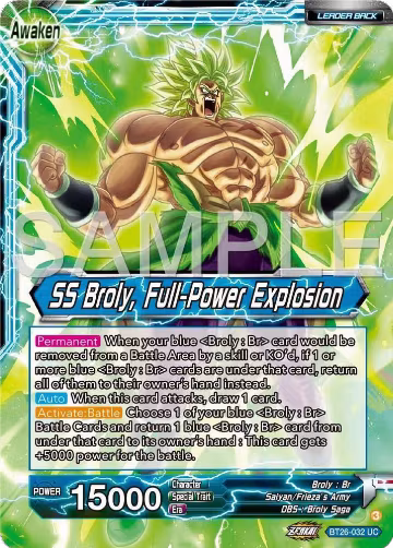 Broly // SS Broly, Full-Power Explosion (BT26-032), Ultimate Advent — DB Super card price