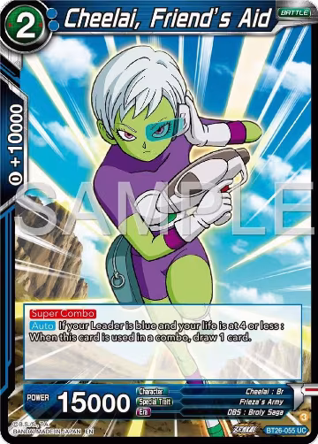 Cheelai, Friend's Aid (BT26-055), Ultimate Advent — DB Super card price