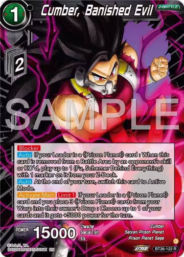 Cumber, Banished Evil (BT26-122), Ultimate Advent — DB Super card price