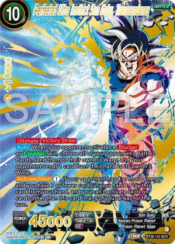 Perfected Ultra Instinct Son Goku, Transcendence (BT26-140) — card price