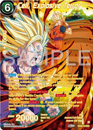 Cell, Explosive Terror (SPR) (BT26-111), Ultimate Advent — DB Super card price