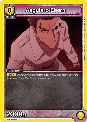 Asguiaro Ebern (UE01BT/BLC-1-001), BLEACH: Thousand-Year Blood War — Union Arena card price
