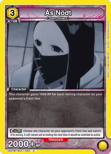 As Nodt (003) (UE01BT/BLC-1-003), BLEACH: Thousand-Year Blood War — Union Arena card price