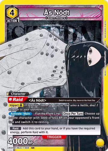 As Nodt (004) (UE01BT/BLC-1-004), BLEACH: Thousand-Year Blood War — Union Arena card price