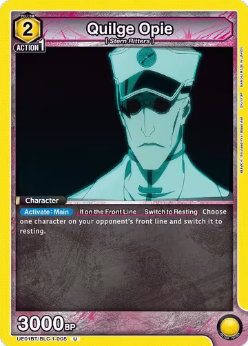 Quilge Opie (005) (UE01BT/BLC-1-005), BLEACH: Thousand-Year Blood War — Union Arena card price