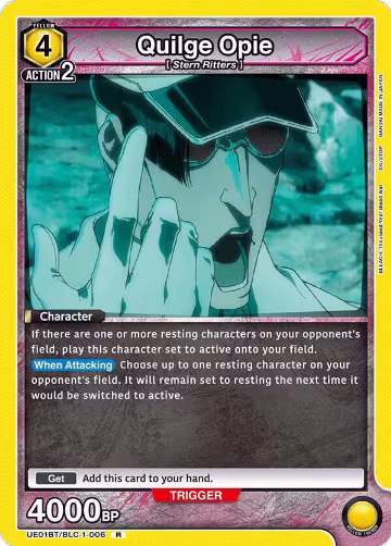 Quilge Opie (006) (UE01BT/BLC-1-006), BLEACH: Thousand-Year Blood War — Union Arena card price