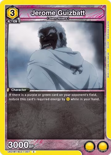 Jerome Guizbatt (UE01BT/BLC-1-007), BLEACH: Thousand-Year Blood War — Union Arena card price