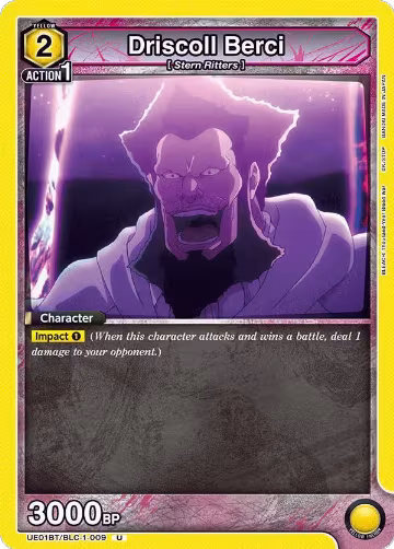 Driscoll Berci (UE01BT/BLC-1-009), BLEACH: Thousand-Year Blood War — Union Arena card price