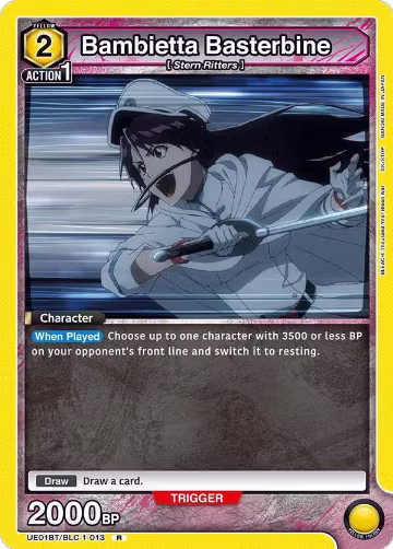 Bambietta Basterbine (013) (UE01BT/BLC-1-013), BLEACH: Thousand-Year Blood War — Union Arena card price