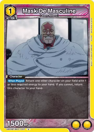 Mask De Masculine (UE01BT/BLC-1-017), BLEACH: Thousand-Year Blood War — Union Arena card price