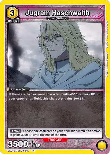 Jugram Haschwalth (019) (UE01BT/BLC-1-019), BLEACH: Thousand-Year Blood War — Union Arena card price