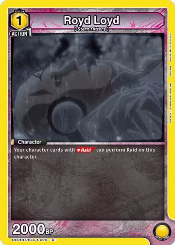 Royd Loyd (UE01BT/BLC-1-026), BLEACH: Thousand-Year Blood War — Union Arena card price
