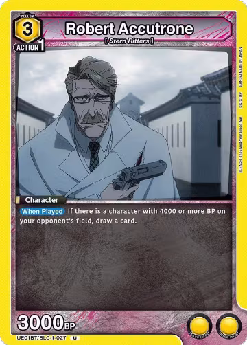 Robert Accutrone (UE01BT/BLC-1-027), BLEACH: Thousand-Year Blood War — Union Arena card price
