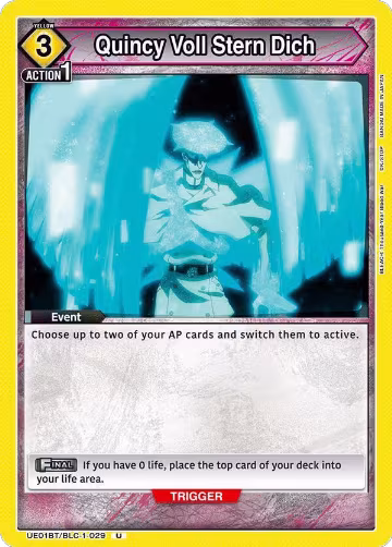 Quincy Voll Stern Dich (UE01BT/BLC-1-029), BLEACH: Thousand-Year Blood War — Union Arena card price