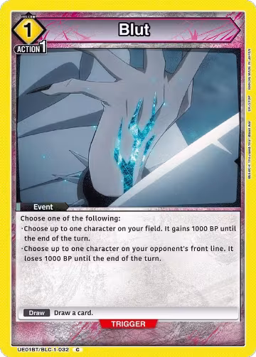Blut (UE01BT/BLC-1-032), BLEACH: Thousand-Year Blood War — Union Arena card price