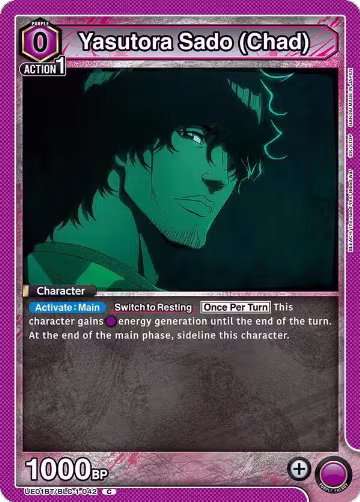 Yasutora Sado (Chad) (UE01BT/BLC-1-042), BLEACH: Thousand-Year Blood War — Union Arena card price
