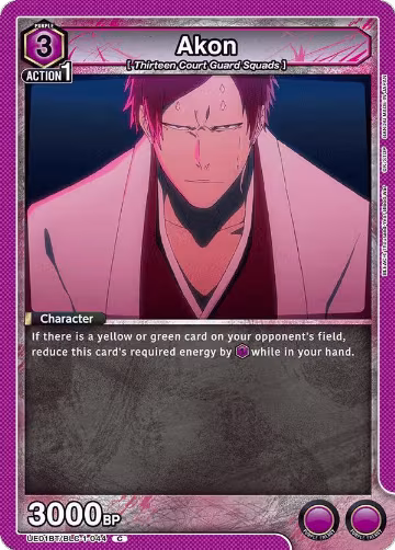 Akon (UE01BT/BLC-1-044), BLEACH: Thousand-Year Blood War — Union Arena card price