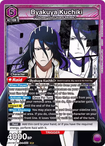 Byakuya Kuchiki (050) (UE01BT/BLC-1-050), BLEACH: Thousand-Year Blood War — Union Arena card price