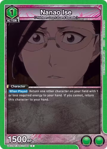Nanao Ise (UE01BT/BLC-1-068), BLEACH: Thousand-Year Blood War — Union Arena card price